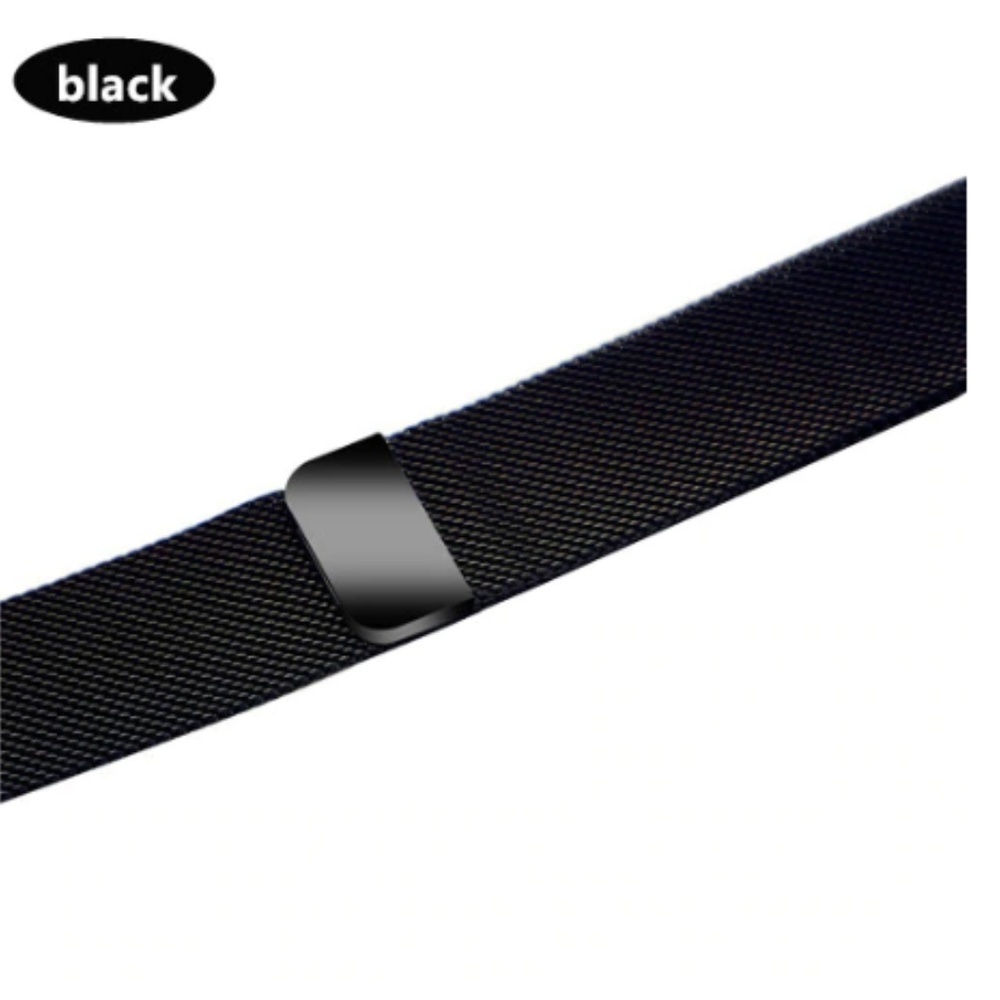 NEW BAND BLACK Milanese Stainless For Apple Watch - Picture 5 of 10